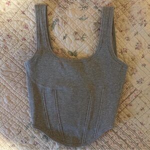 Victoria’s Secret Pink Grey Corset Top